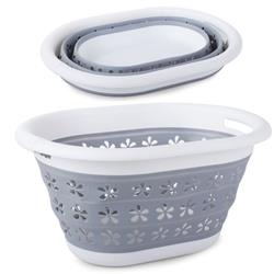 Foldable wash basket folding silicone bowl 25l