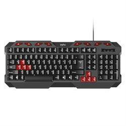 Inphic V610 Wired Keyboard (Black and Red)
