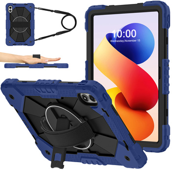 Etui pancerne z uchwytem do Redmi Pad Pro 2 12.1 2025/ Pad Pro 2024/ Poco Pad M1, granatowe