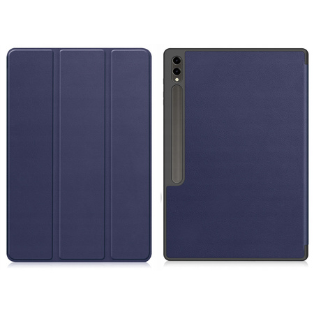 Puzdro Smart na Galaxy Tab S9 Ultra / S10 Ultra 14.6 X910 X916 X926, tmavomodré - ochranné so stojanom