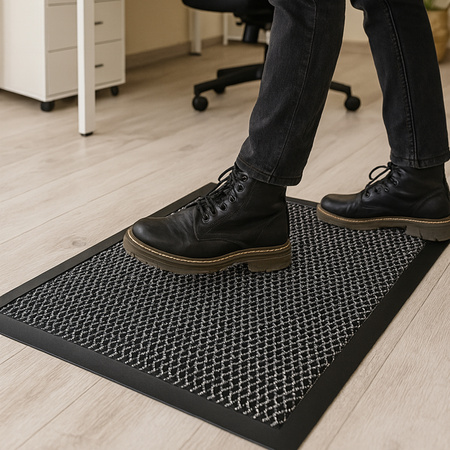 STRADO doormat 3d mesh under shoe door rubber mat 80x150 thick XL