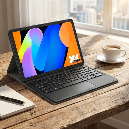 Etui z klawiaturą do Lenovo Idea Tab 11 2025, czarne - ochronne z podstawką
