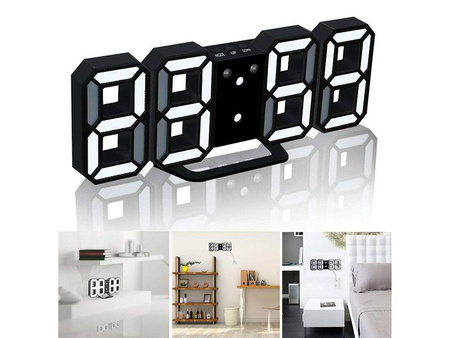 Alarm clock electronic thermometer with LED alarm