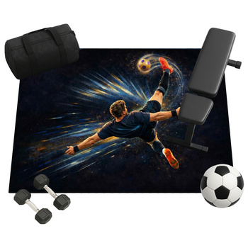Dywan gamingowy 120x170 dla gracza mata pod fotel antypoślizgowy OverHeadKick