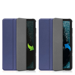 Puzdro Smart Case na Nokia T20, čierne - ochranné so stojanom, prístup k portom a tlačidlám