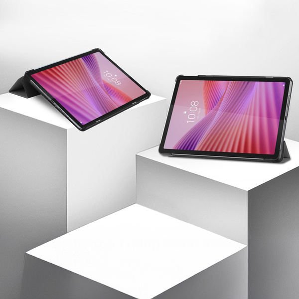 Etui Smart do Lenovo Tab 10.1 2025 z klapką / Lenovo Tab, szare - ochronne z podstawką