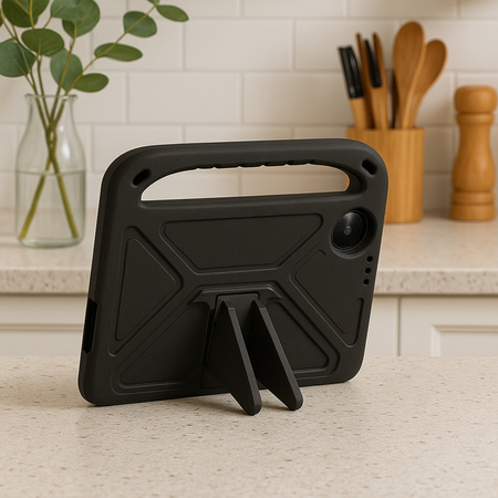 Etui pancerne FunColor futerał z podstawką do Xiaomi Redmi Pad SE 8.7 2024, czarne