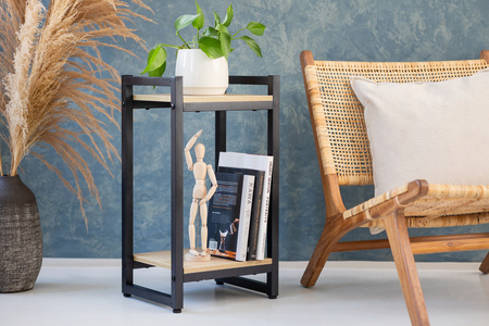 Kwietnik VERTICO stojący metalowy stojak na kwiaty rośliny loft 65x35x30cm