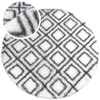 Dywan okrągły do salonu shaggy DECOR antypoślizgowy miękki puszysty 120x120 White Cube
