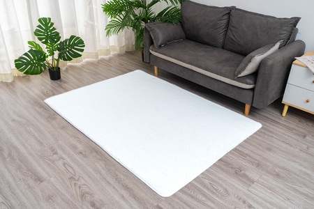 Dywan STRADO Rabbit 3D pluszowy miękki jak królik 120x170 White