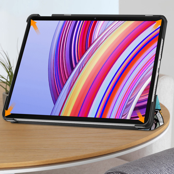 Puzdro grafické na Xiaomi Redmi Pad Pro 12.1 2024 / Poco Pad 12.1 s klapkou - ochranné so stojanom