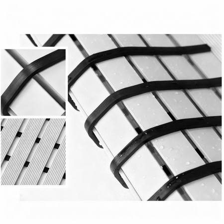 Mata łazienkowa antypoślizgowa do łazienki do wanny pod prysznic 43x61cm (Szara)