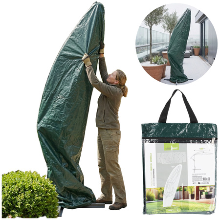 Pokrowiec ochronny na duży parasol ogrodowy na wysięgniku osłona futerał