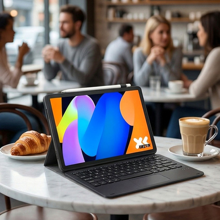 Puzdro s klávesnicou na Lenovo Idea Tab 11 2025, čierne - ochranné so stojanom