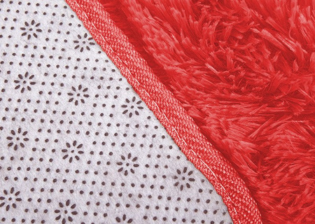 Shaggy Strado 250x300 BloodyRed room carpet (Bright red)