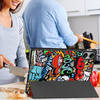 Puzdro grafické na Xiaomi Redmi Pad Pro 12.1 2024 / Poco Pad 12.1 s klapkou - ochranné so stojanom
