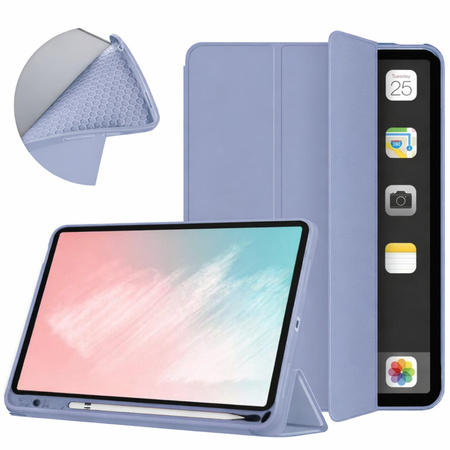 Etui Smart do iPad 10.9 2022 Gen. 10 / iPad 11 2025 A16 Gen. 11 z klapką, fioletowe - ochronne z podstawką