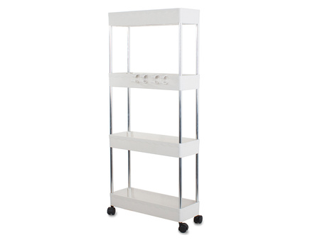 Bathroom shelf kitchen cupboard on wheels bookcase