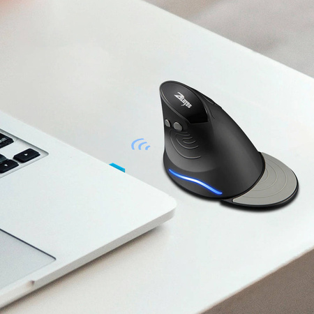 Vertikálna ergonomická bezdrôtová počítačová myš Zelotes F17 2400DPI