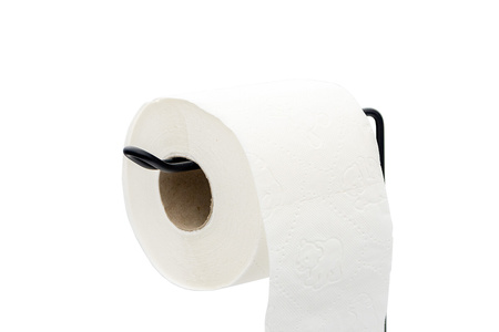 Stojan na toaletný papier čierny loft moderný držiak na 4 rolky 54 cm, čierny