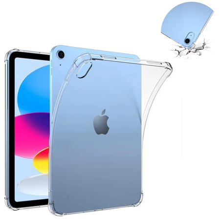 Etui SILIKONOWE do Apple iPad Air 11 M3 2025 Gen 7 / Air 11 M2 2024 Gen 6, przezroczyste