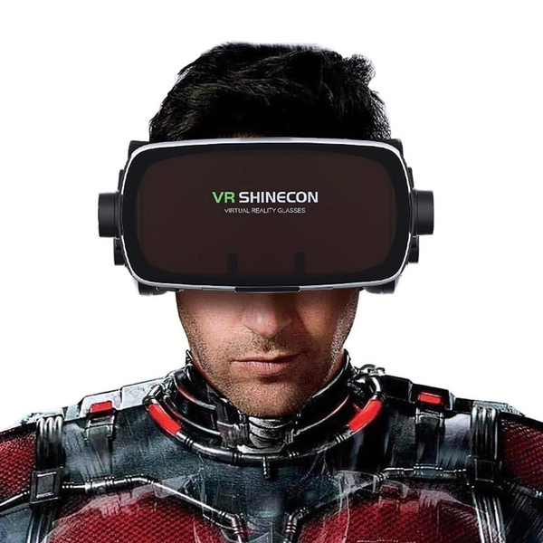 Okuliare 3D VR Shinecon G07E slúchadlá BT na smartfón okuliare páska Diaľkové ovládanie