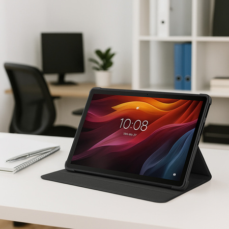 Puzdro Smart s klapkou na Lenovo Tab K11 Plus 11.45 / Lenovo K11 Plus, čierne - ochranné so stojanom