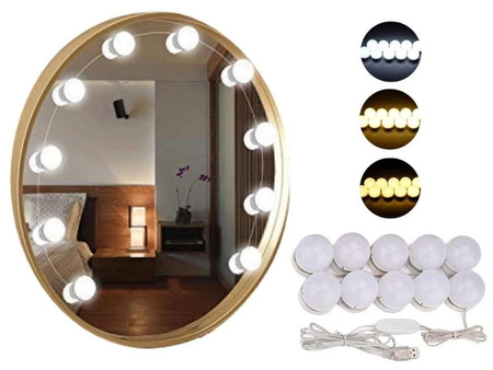 LED mirror lights, makeup set 10 pcs