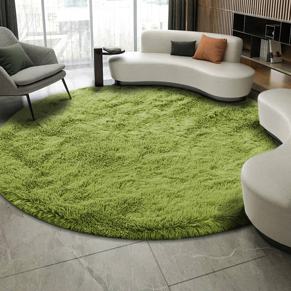 Shaggy Strado 160x160 round carpet GreenGrass (Green)