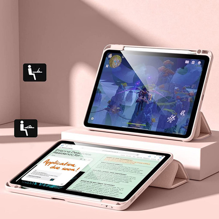 Etui Hard Crystal Pencil do iPad Air 11 6 GEN M2 2024 / 7 GEN M3 2025, czarne