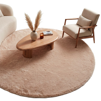 Rabbit Strado 120x120 round rug LightCamel (Beige)