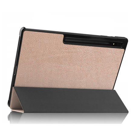 Etui Smart do Galaxy Tab S9 Ultra / S10 Ultra 14.6 X910 X916 X926, różowe złoto - ochronne z podstawką