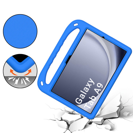 Etui FunColor z podstawką uchwytem do Samsung Galaxy Tab A9 8.7 X110/X115, niebieskie