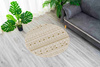 Round carpet NOVO Strado modern beige oriental pattern for living room Sahara 100x100 cm