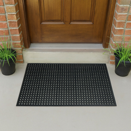 Perforated rubber floor mat 60x90cm - PRF6