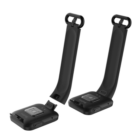 Pasek silikonowy do Xiaomi Watch Lite 1 4 elegancki regulowany, czarny - wymienny
