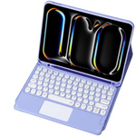 Etui z klawiaturą do iPad Pro 11 Gen 5 M4 2024 / A2836 A2837 A300, fioletowe - ochronne