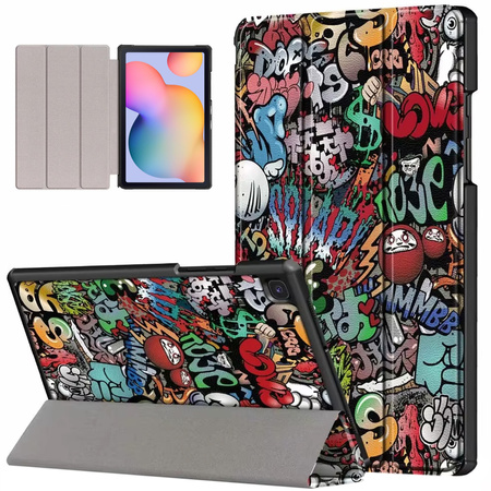 Puzdro grafické s klapkou na Galaxy Tab S6 Lite 10 / Samsung Galaxy Tab S6 Lite 22 / Samsung Galaxy Tab S6 Lite 24 - ochranné
