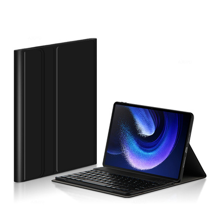Puzdro na Lenovo Tab P12 TB-370, čierne - ochranné so stojanom, prístup k portom a tlačidlám