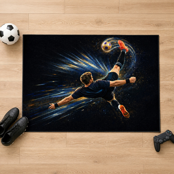 Dywan gamingowy 120x170 dla gracza mata pod fotel antypoślizgowy OverHeadKick