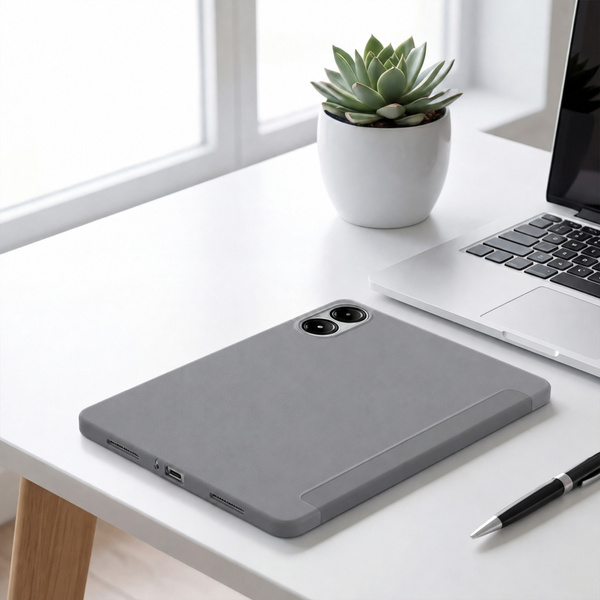 Etui do Redmi Pad 2 Pro 12.1 2025 z klapką i podstawką - szare