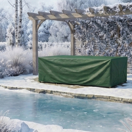 Pokrowiec na meble ogrodowe stół krzesła wodoodporny mocny 300x200x80cm XXL