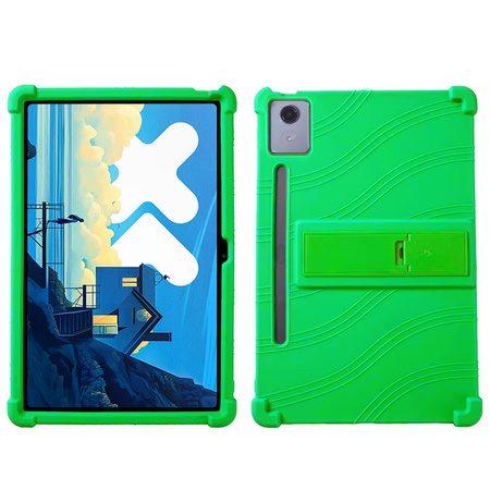 Etui pancerne Armor do Lenovo Idea Tab Pro / Pro MT 12.7 12 / Pro MT 2025, zielone - ochronne z podstawką