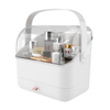 Casket organizer trunk for cosmetics jewelry (White)