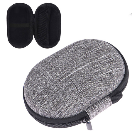 Etui na słuchawki Uniwersalne twarde pokrowiec do podróży odporne, szare