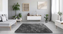 Shaggy Strado 250x300 GreyNight room carpet (Dark gray)