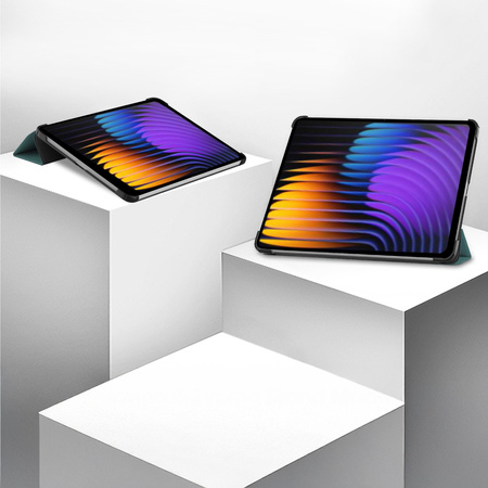 Puzdro Smart na Xiaomi Pad 7 / Pad 7 Pro 11.2 s klapkou / Xiaomi Pad 7 Pro, zelené - ochranné so stojanom