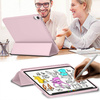 Etui Smart do iPad 10.9 2022 Gen. 10, różowe - ochronne z podstawką, dostęp do portów i przycisków