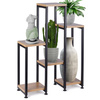 Flower stand metal black 6-tier