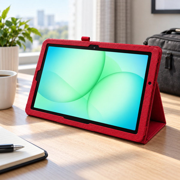 Etui do Galaxy Tab A11+ 2025 X236/X235/X230 A9+ SM-X216/X215/X210 Slim - czerwone